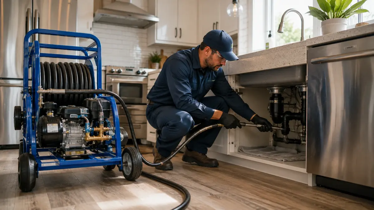 Kitchen Drain Hydro Jetting in Phelan