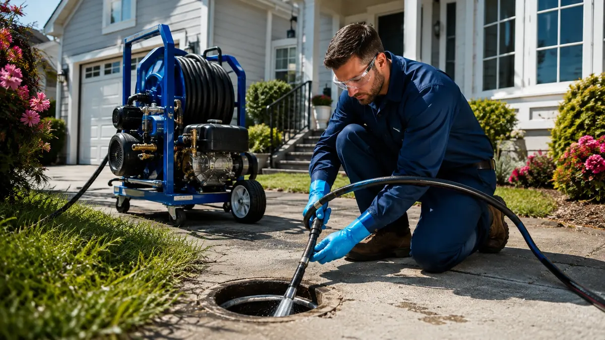 Residential Hydro Jet Drain Cleaning in Phelan